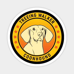 Treeing Walker Coonhound Dog Portrait Magnet